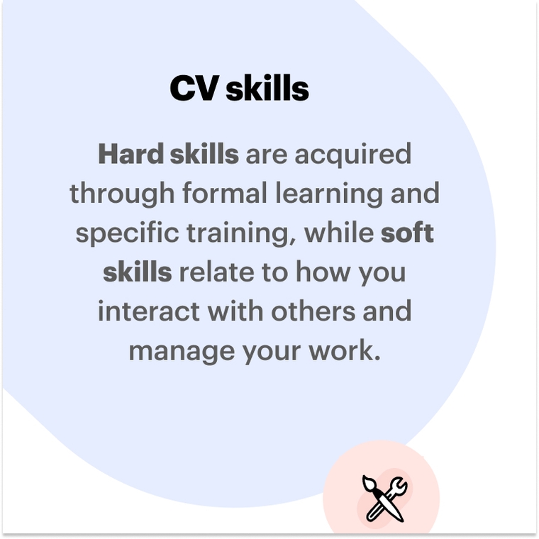 project management skills on a CV