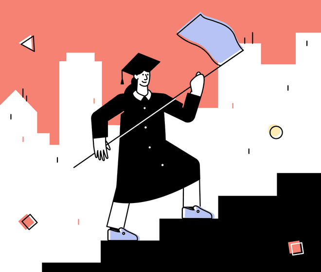 University graduates throwing graduation hats ready to enter the workforce