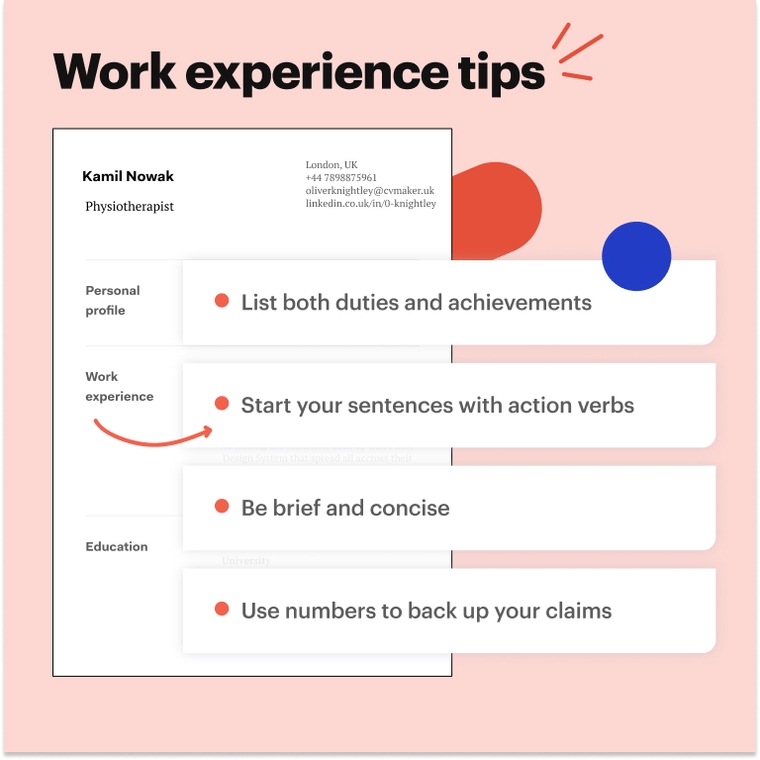 Videographer CV - Work experience tips Videographer CV - Work experience tips