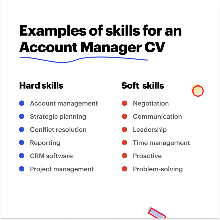 Account Manager CV skills