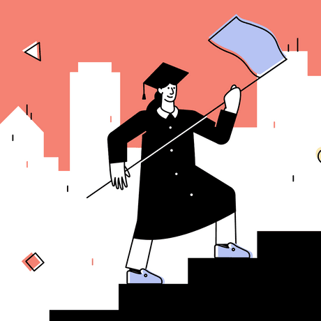 Gen Z graduates throwing graduation hats ready to enter the workforce