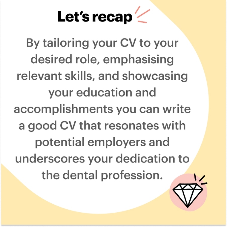 Dentist CV tips