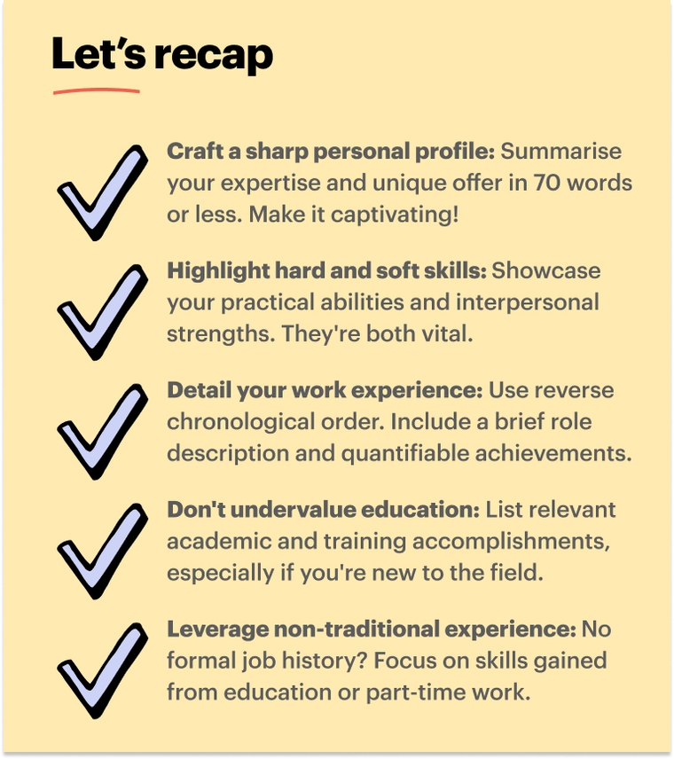 Sports CV tips Sports CV tips