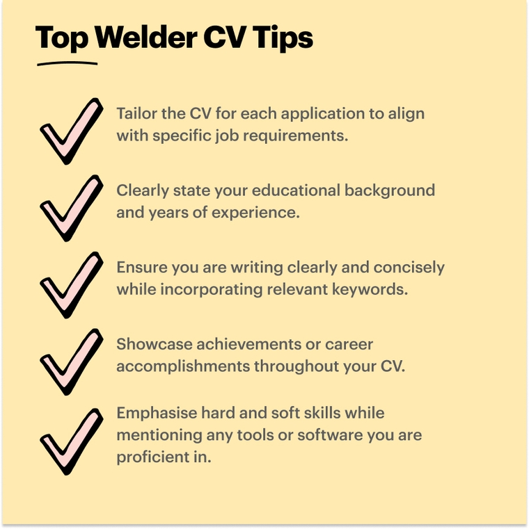 Welder CV key takeaways
