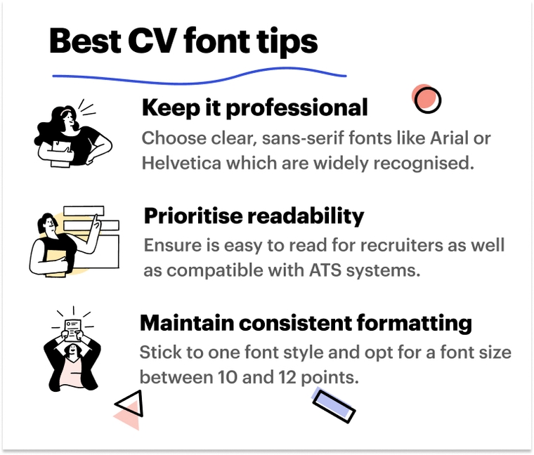 Best CV font - Tips