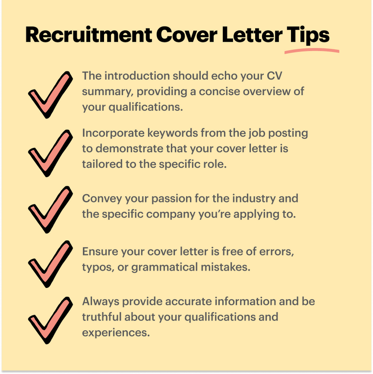 Recruitment Cover Letter Example | Free Guide