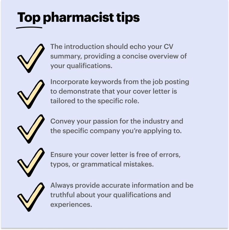 Pharmacist cover letter final tips