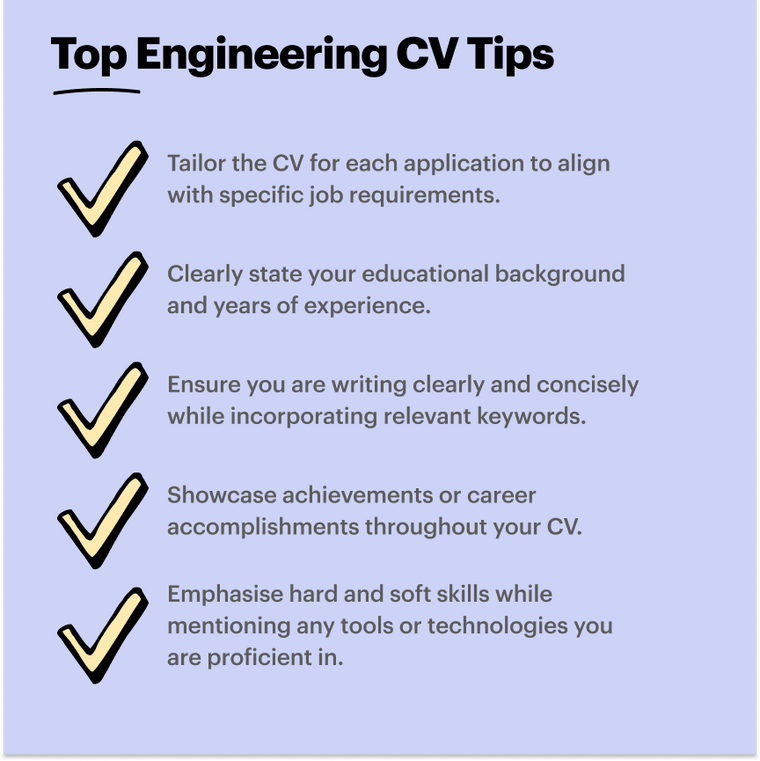 engineering CV best tips