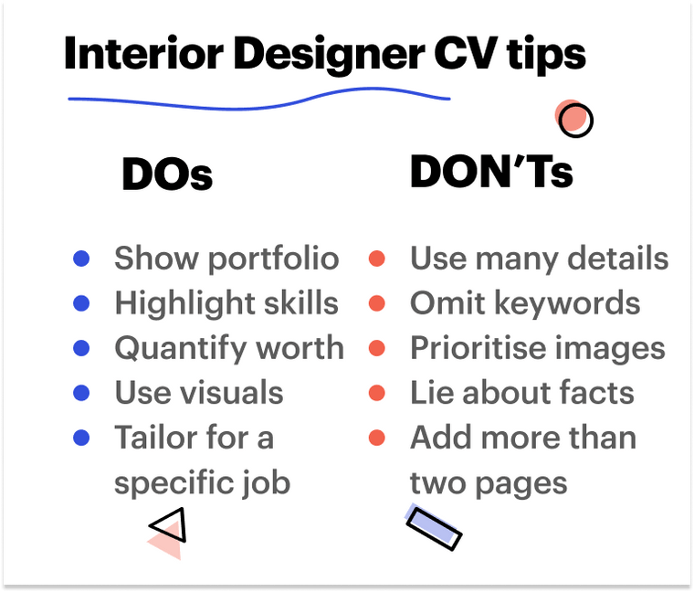 Interior Designer CV tips 