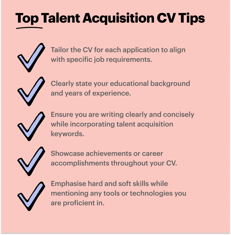 Talent Acquisition CV Best Tips