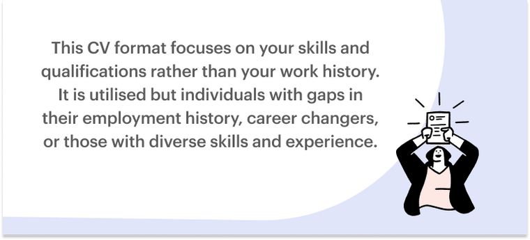 Functional or skills-based CV format Functional or skills-based CV format