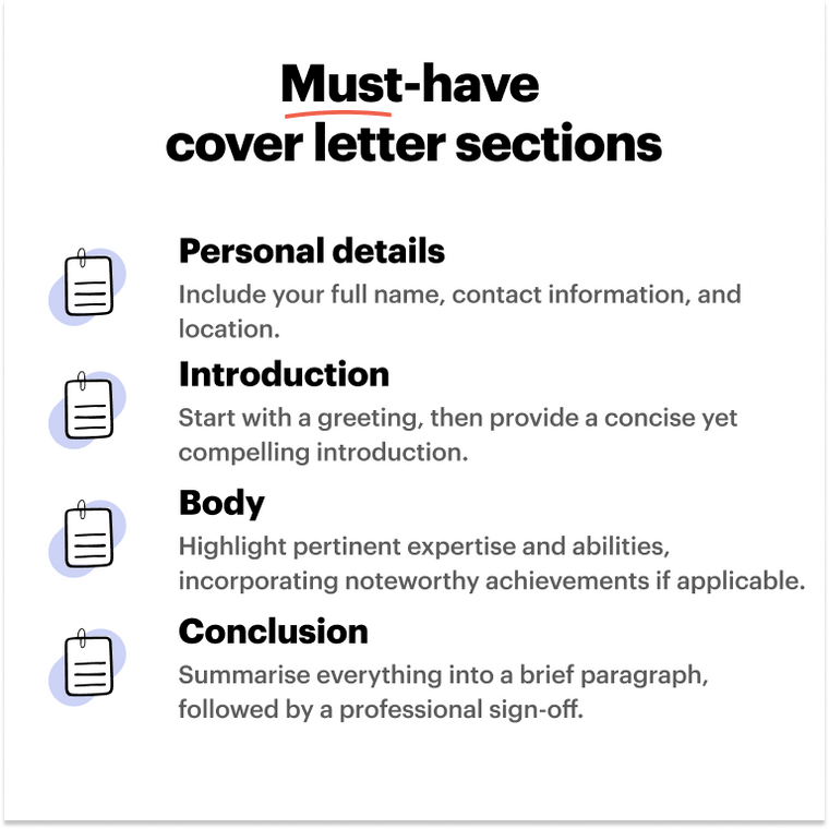What should a developer cover letter include?