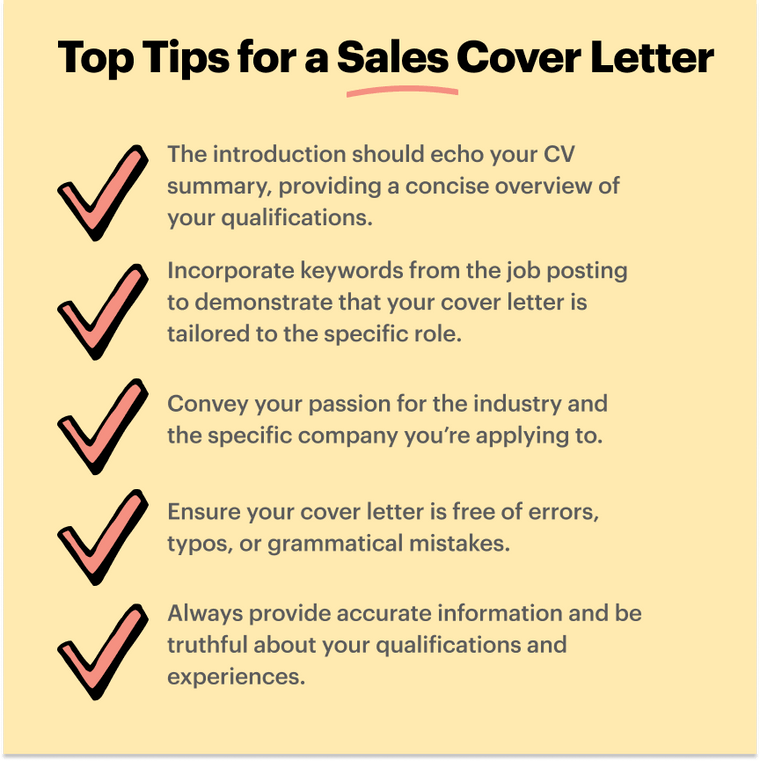sales cover letter tips sales cover letter tips