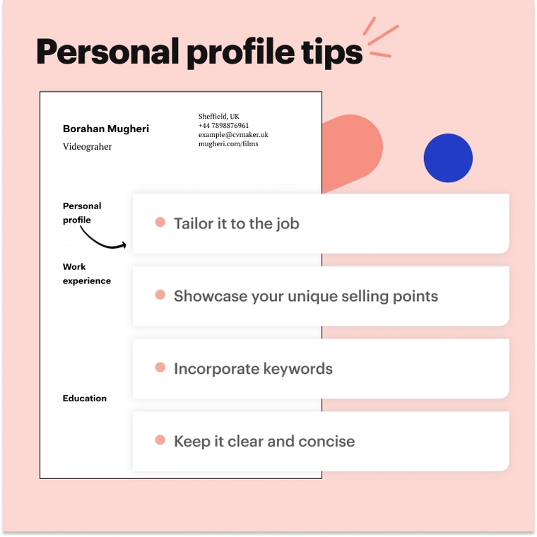 Physiotherapist CV - personal profile tips Physiotherapist CV - personal profile tips