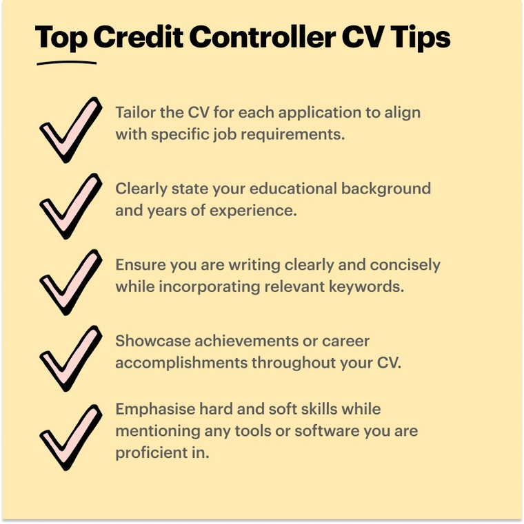 Tips credit controller CV