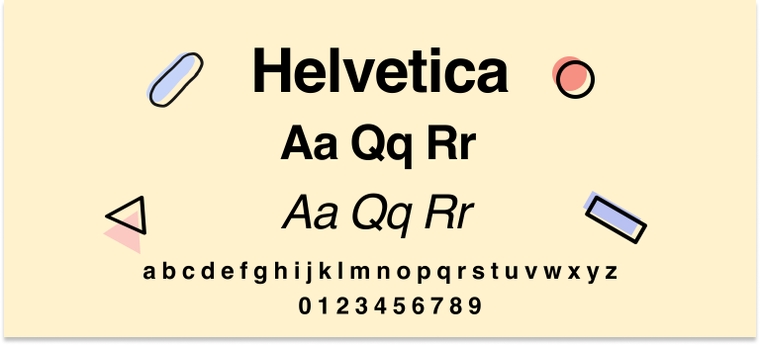  Helvetica font for cover letter 