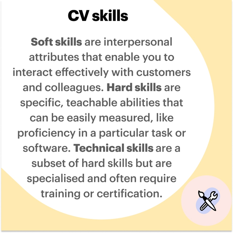 CV skills cashier