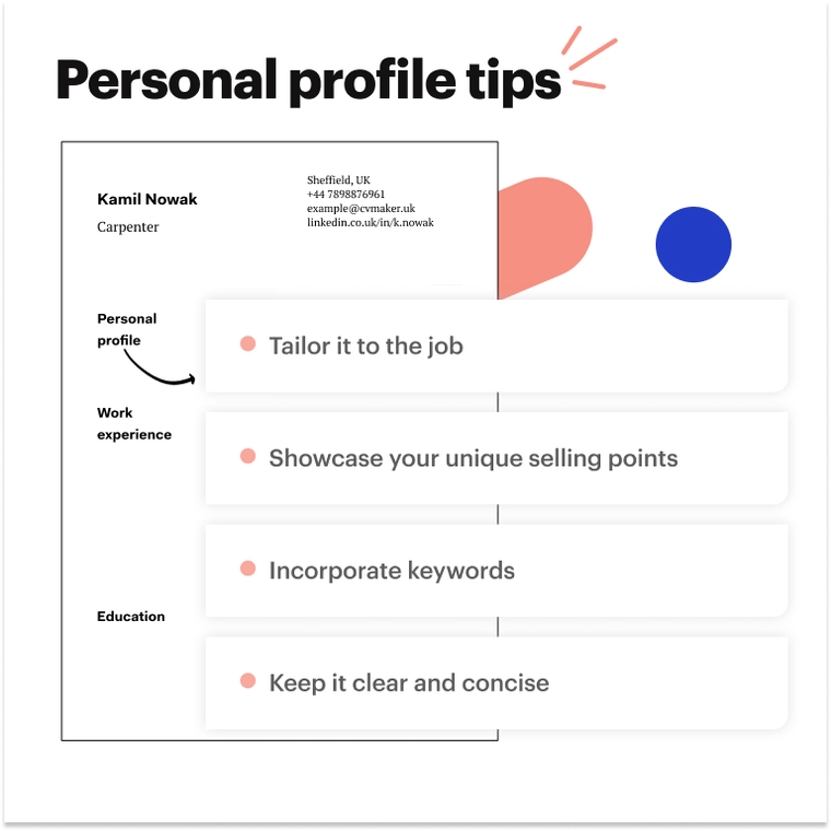 Account Manager CV Personal Profile Tips Account Manager CV Personal Profile Tips