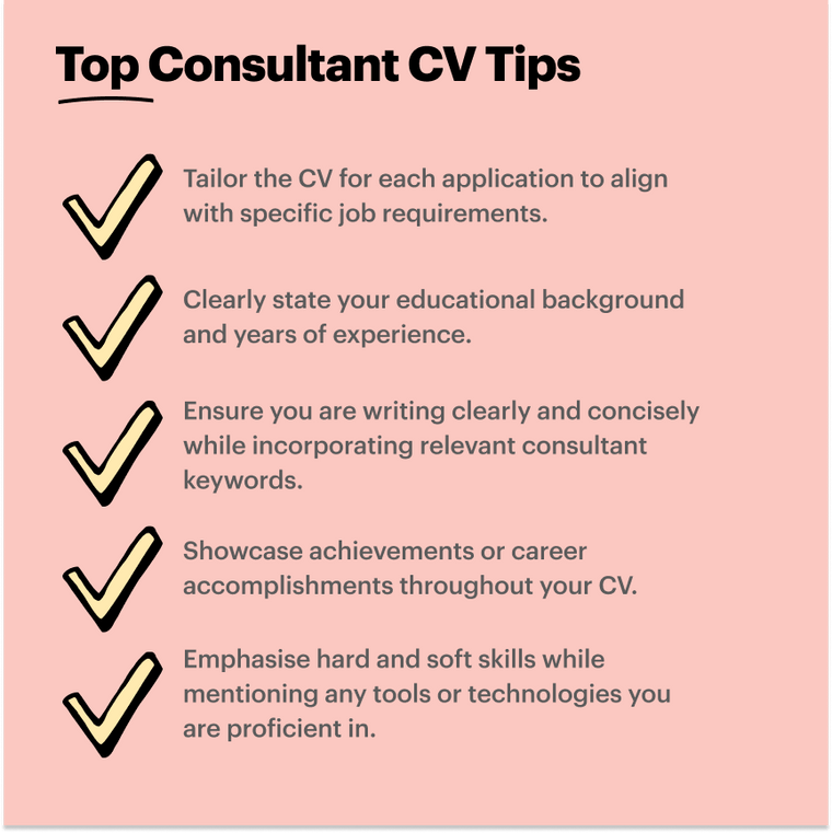 Consultant CV best tips
