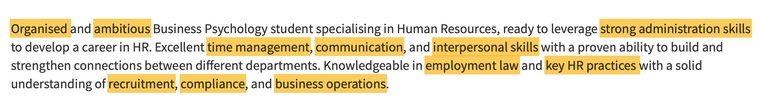 ATS-friendly Student CV example ATS-friendly Student CV example