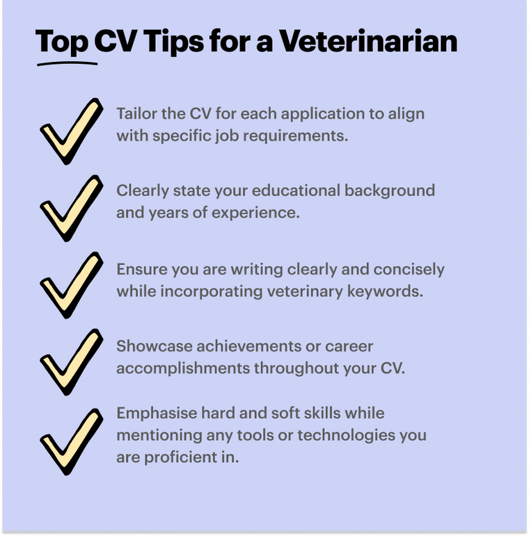 Vet top CV skills Vet top CV skills