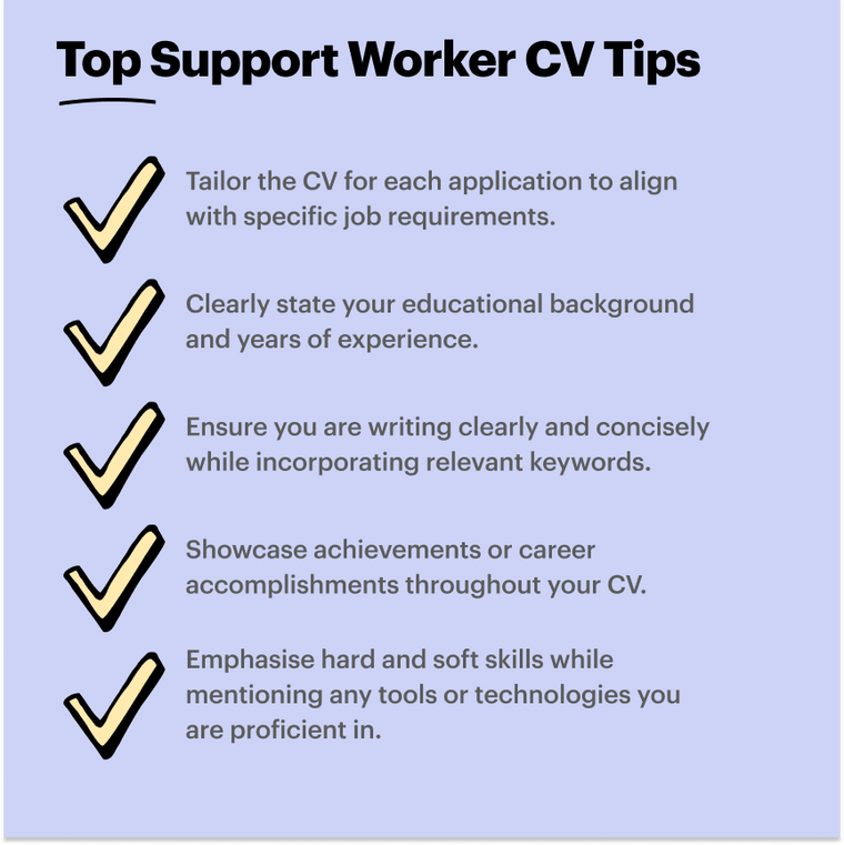 support worker best tips